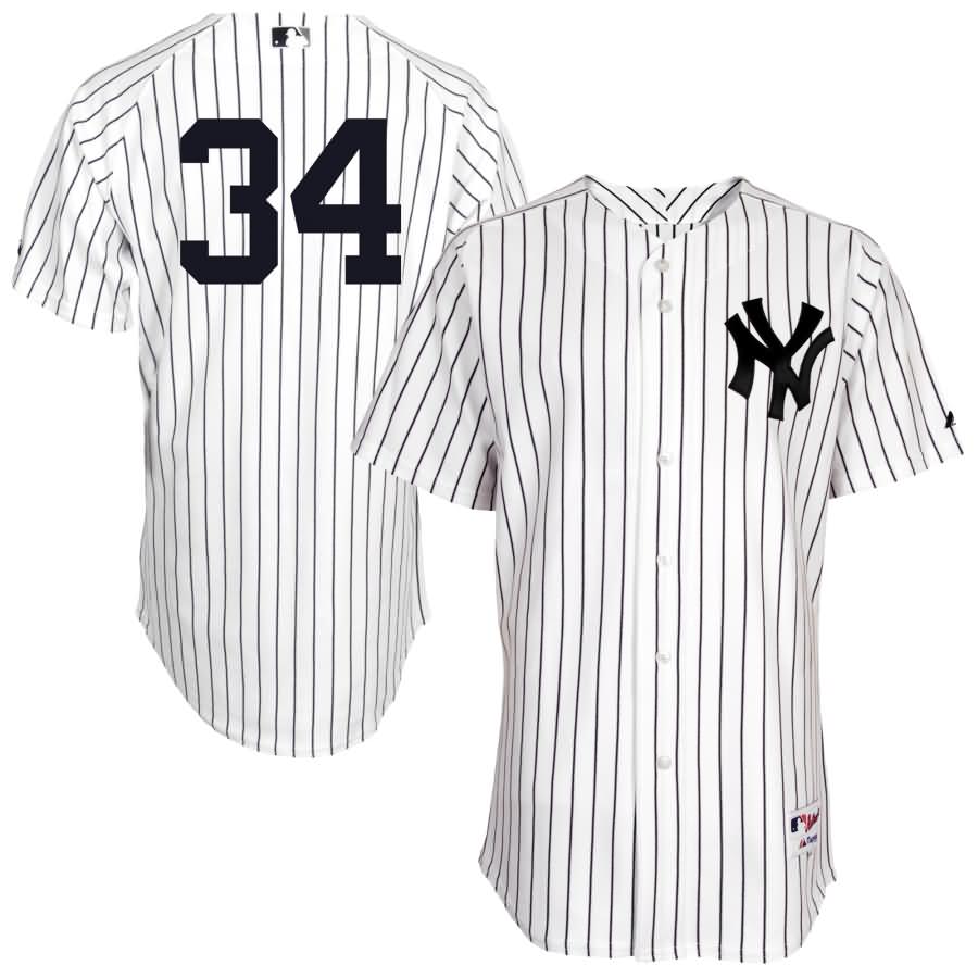 Brian McCann New York Yankees Majestic Home Authentic Player Jersey - White/Navy