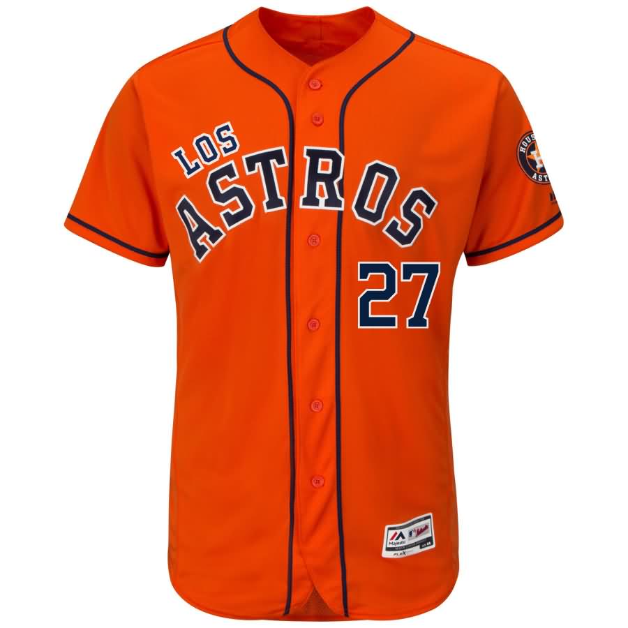 Jose Altuve Houston Astros Majestic Hispanic Heritage Flex Base Player Jersey - Orange