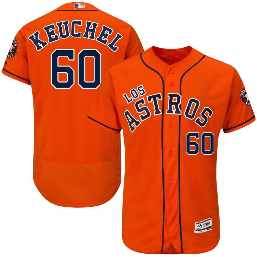 Dallas Keuchel Houston Astros Majestic Hispanic Heritage Flex Base Player Jersey - Orange