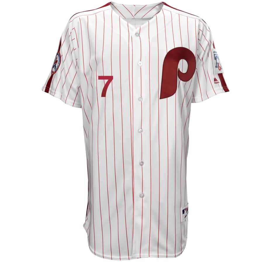 Maikel Franco Philadelphia Phillies Majestic Authentic 1976 Turn Back the Clock Player Jersey - White/Scarlet