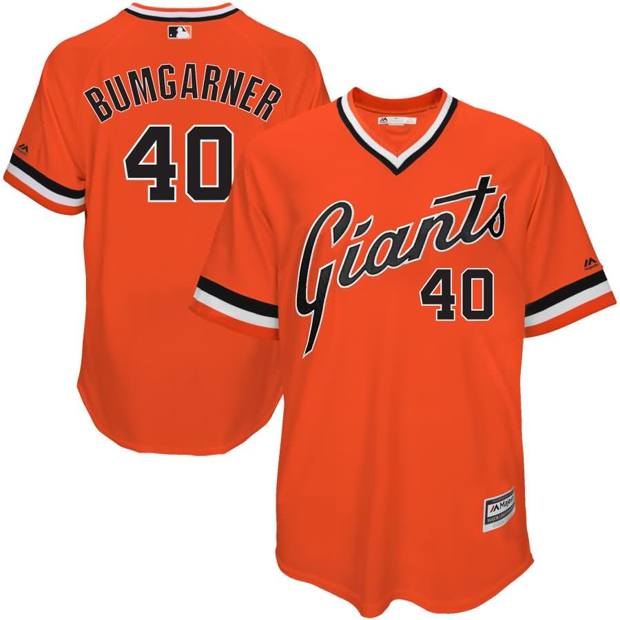 Madison Bumgarner San Francisco Giants Majestic 1978 Turn Back The Clock Authentic Player Jersey - Orange