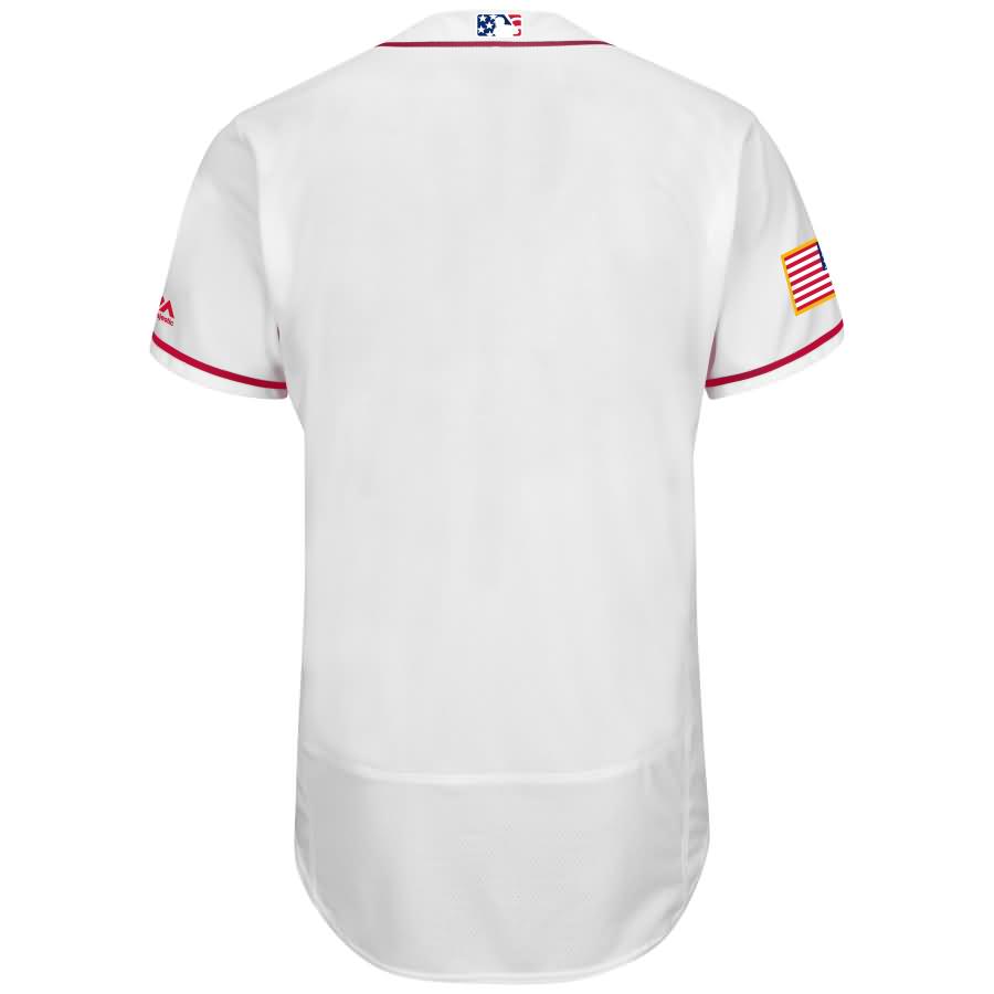 Atlanta Braves Majestic Fashion Stars & Stripes Flex Base Team Jersey - White