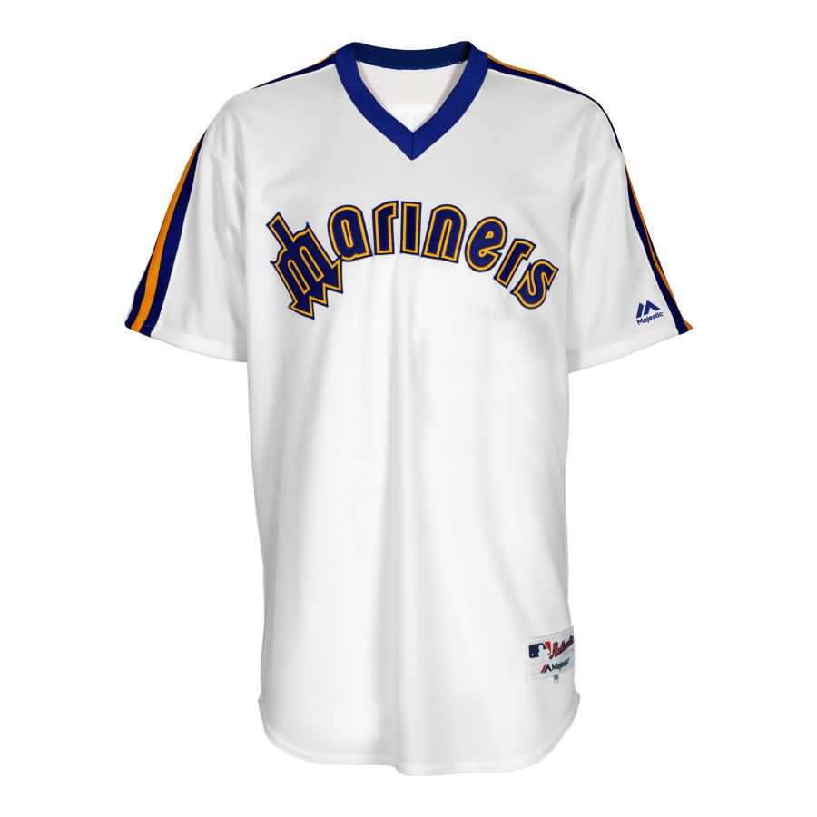 Seattle Mariners Majestic 1984 Turn Back the Clock Throwback Authentic Team Jersey - White