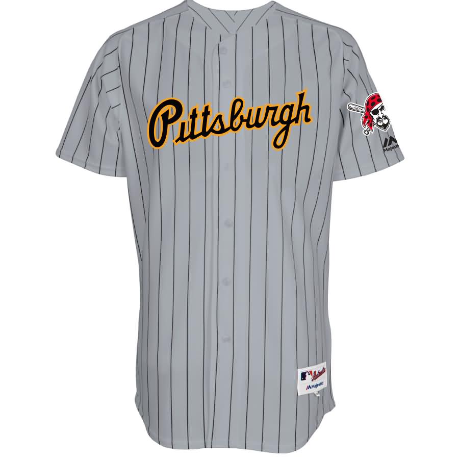 Pittsburgh Pirates Majestic 1997 Throwback Turn Back The Clock Flex Base Authentic Jersey - Gray