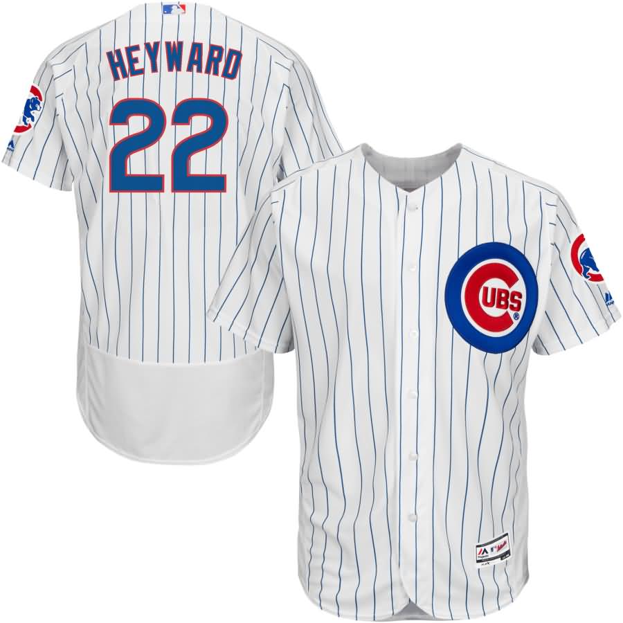 Jason Heyward Chicago Cubs Majestic Home Flex Base Authentic Collection Player Jersey - White/Royal