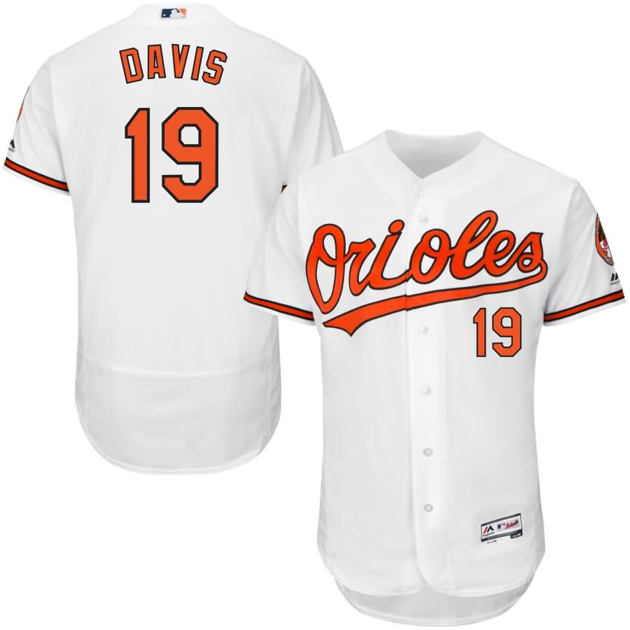 Chris Davis Baltimore Orioles Majestic Home Flex Base Authentic Collection Player Jersey - White