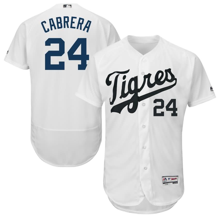 Miguel Cabrera Detroit Tigers Majestic Hispanic Heritage Flex Base Player Jersey - White