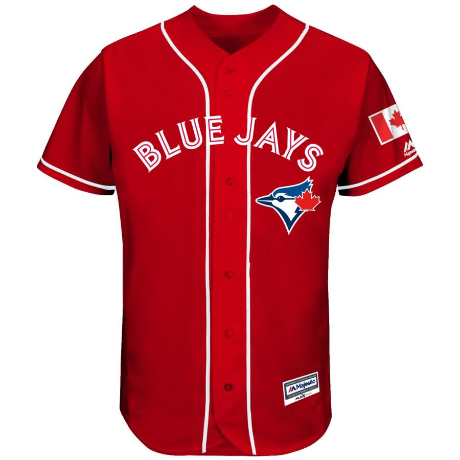 Josh Donaldson Toronto Blue Jays Majestic Fashion Canada Day Flex Base Authentic Player Jersey - Scarlet