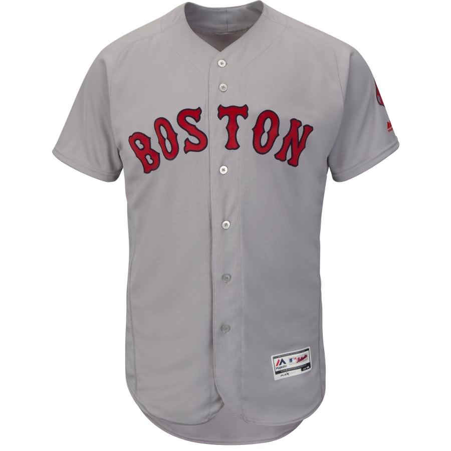 Jackie Bradley Jr. Boston Red Sox Majestic Road Flex Base Authentic Collection Player Jersey - Gray