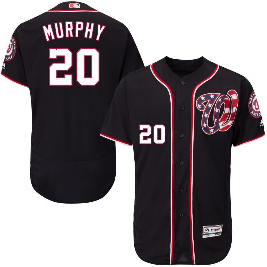 Daniel Murphy Washington Nationals Majestic Alternate Flex Base Authentic Collection Player Jersey - Navy