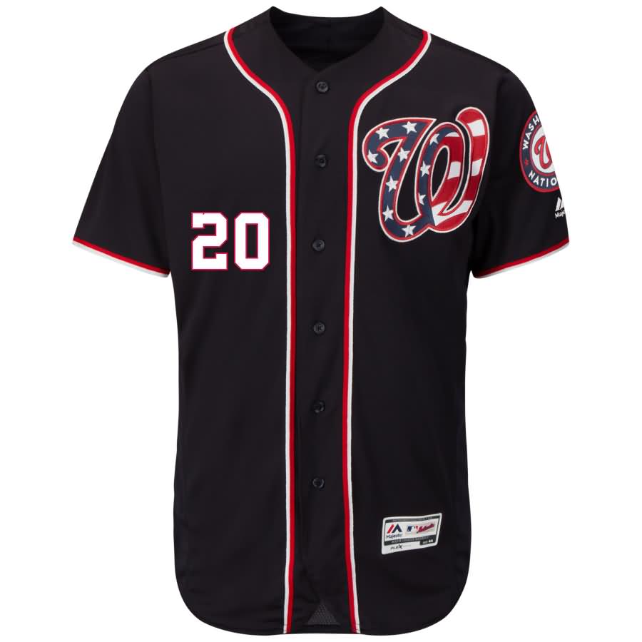 Daniel Murphy Washington Nationals Majestic Alternate Flex Base Authentic Collection Player Jersey - Navy