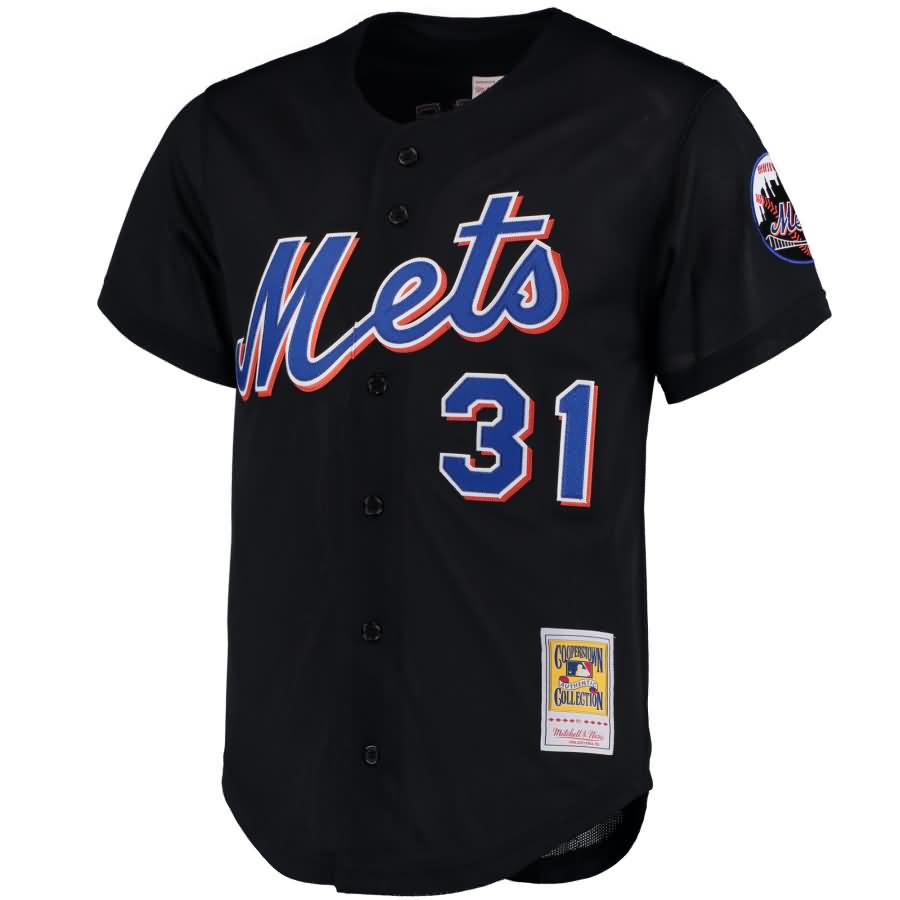 Mike Piazza New York Mets Mitchell & Ness Cooperstown Collection Mesh Batting Practice Jersey - Black