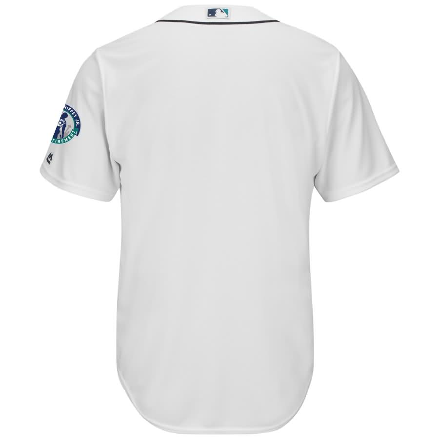 Seattle Mariners Majestic Griffey Retirement Day Patch Cool Base Team Jersey - White