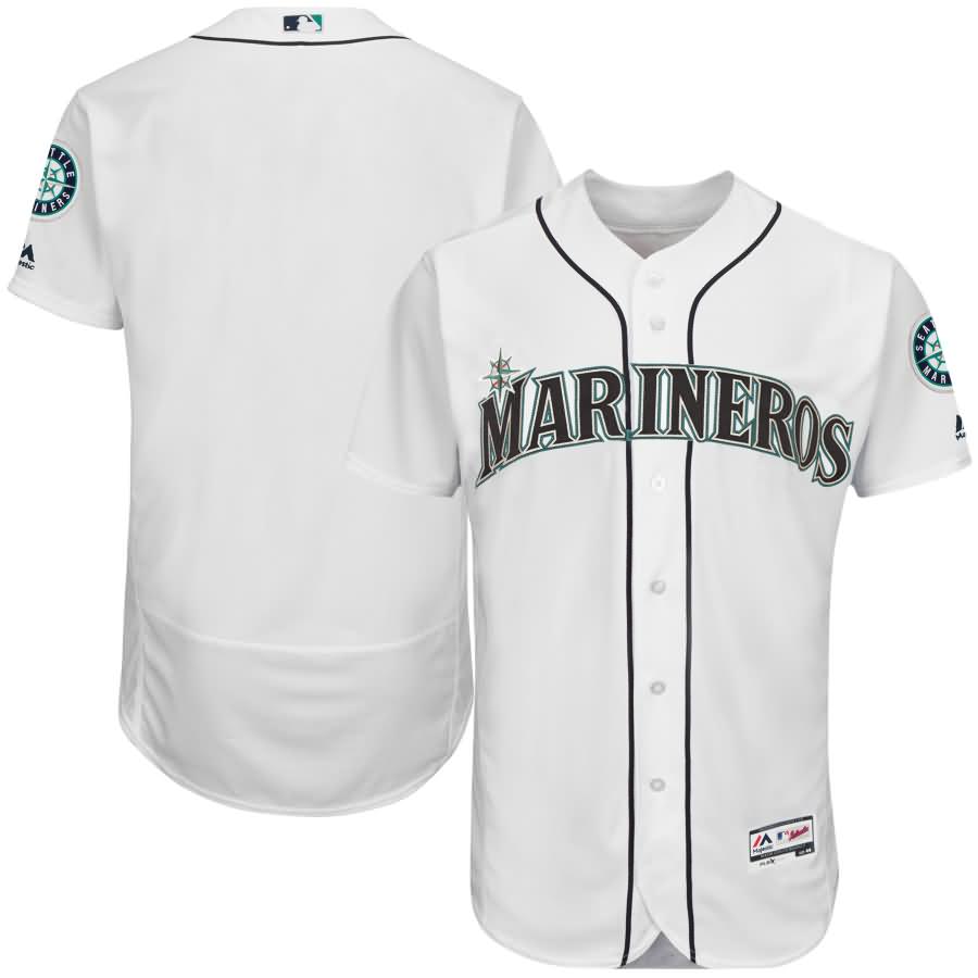 Seattle Mariners Majestic Hispanic Heritage Authentic Jersey - White