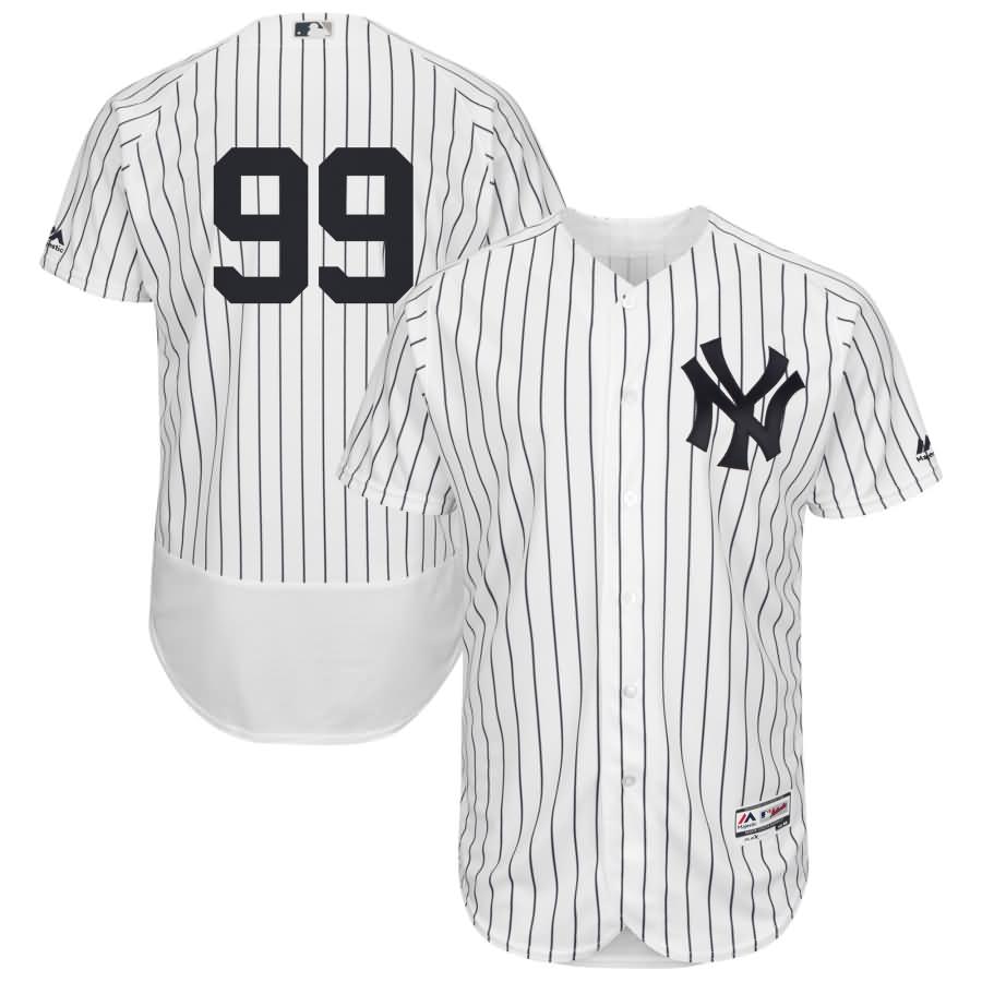 Aaron Judge New York Yankees Majestic Home Authentic Collection Flex Base Player Jersey - White