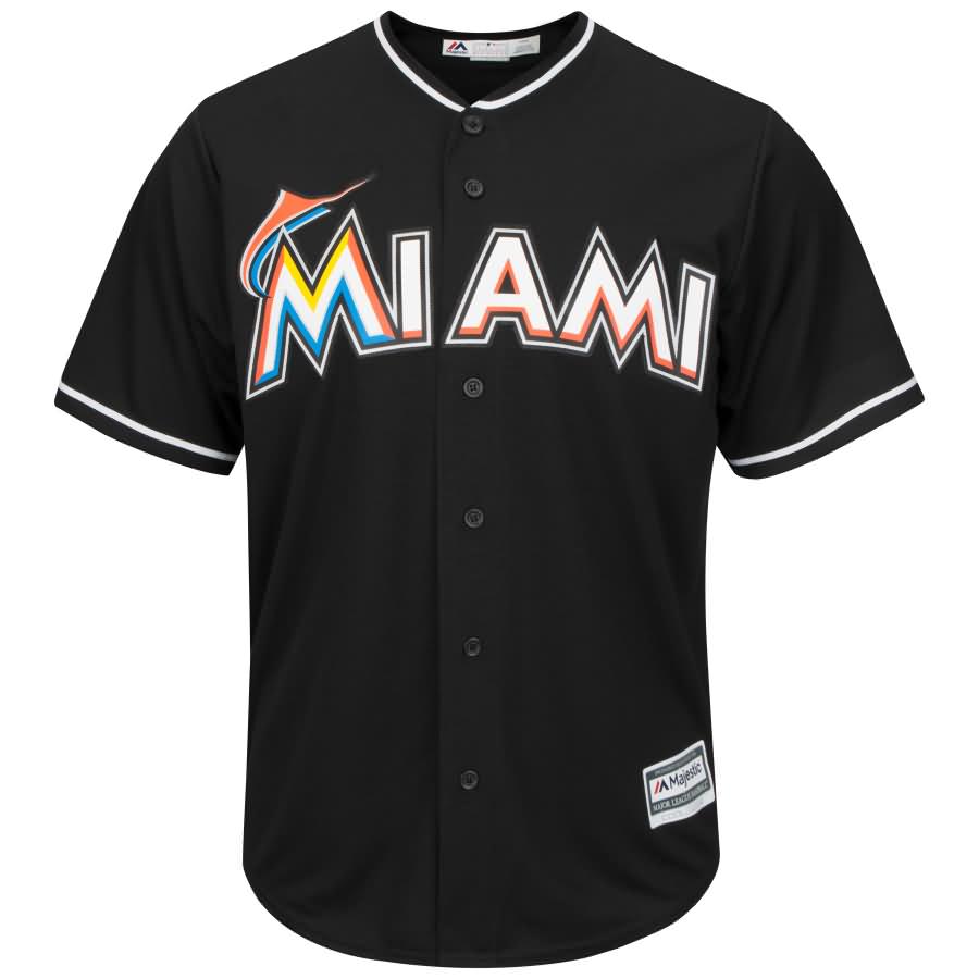 Jose Fernandez Miami Marlins Majestic Alternate Cool Base Jersey - Black