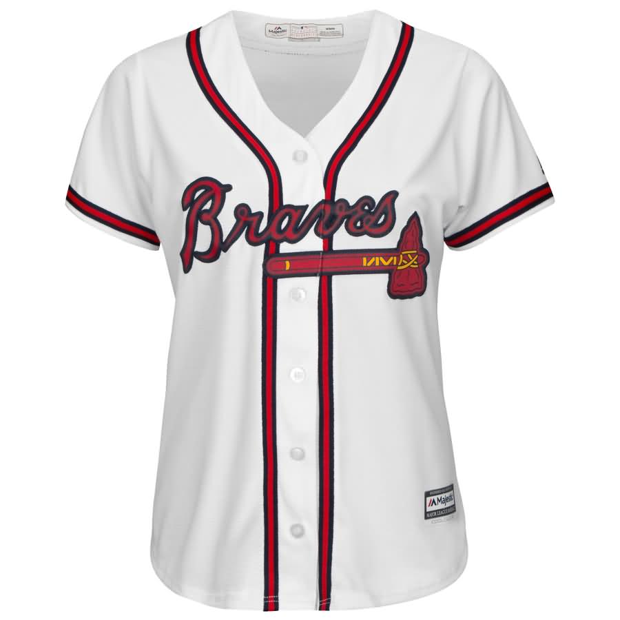 Dansby Swanson Atlanta Braves Majestic Women's Home Cool Base Player Jersey - White