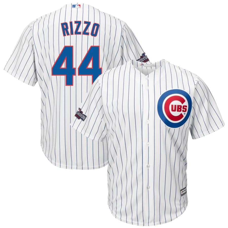 Anthony Rizzo Chicago Cubs Majestic Home 2016 Postseason Patch Cool Base Player Jersey - White/Royal