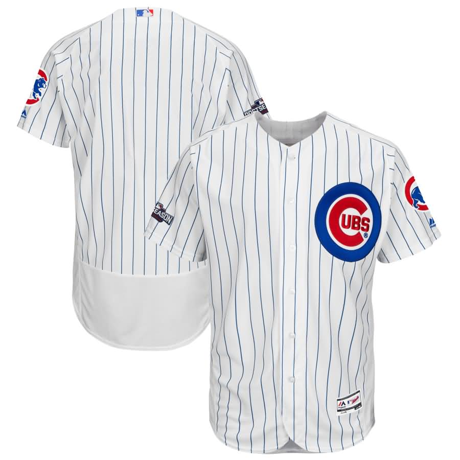 Chicago Cubs Majestic Home 2016 Postseason Patch Flex Base Authentic Collection Jersey - White/Royal