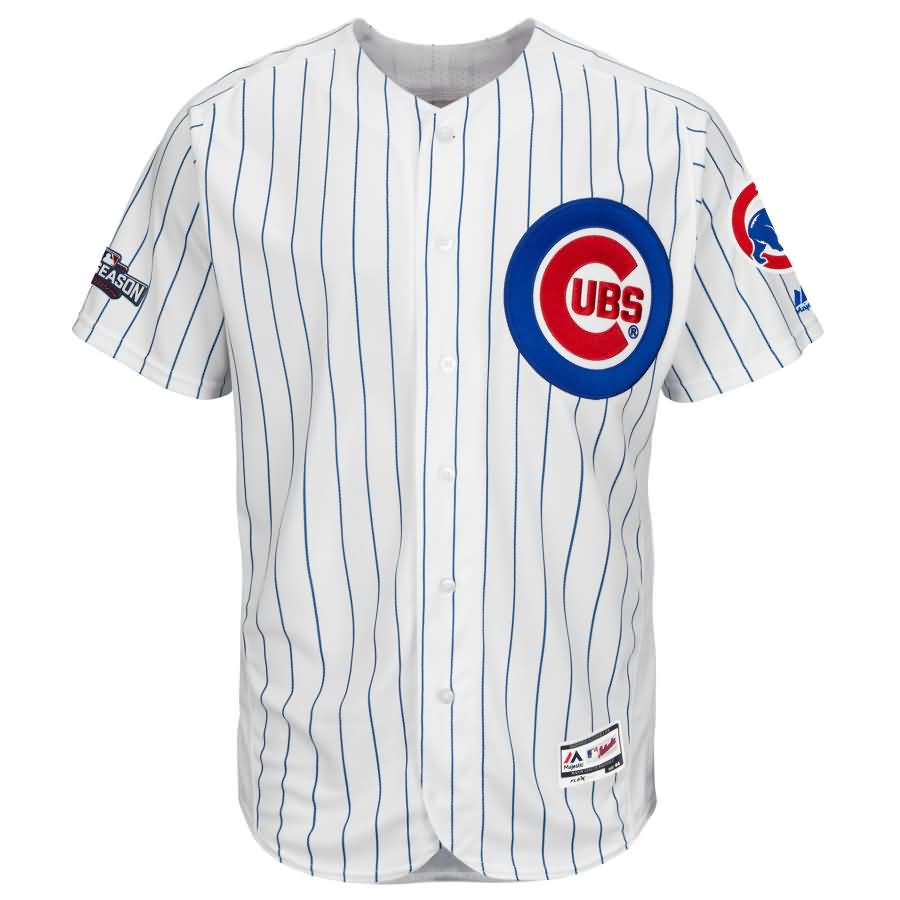 Chicago Cubs Majestic Home 2016 Postseason Patch Flex Base Authentic Collection Jersey - White/Royal