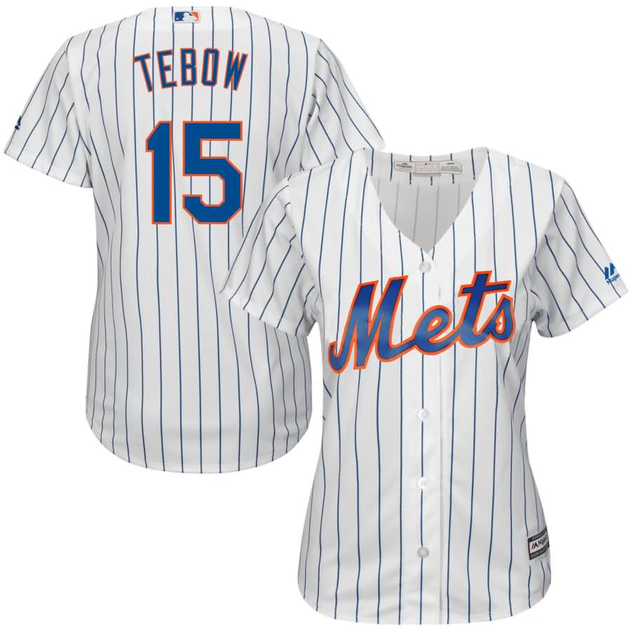 Tim Tebow New York Mets Majestic Women's Home Cool Base Player Replica Jersey - White