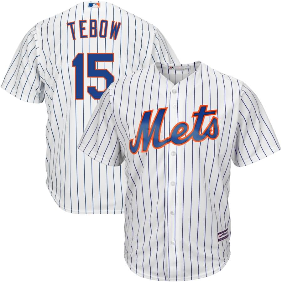 Tim Tebow New York Mets Majestic Youth Home Official Cool Base Player Jersey - White