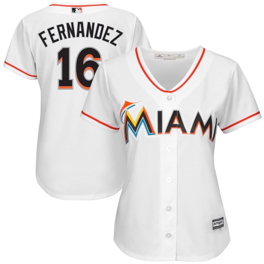 Jose Fernandez Miami Marlins Majestic Women's Home Cool Base Jersey - White