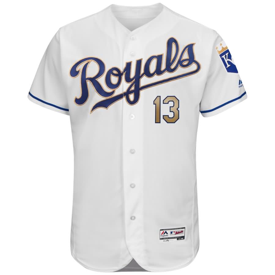 Salvador Perez Kansas City Royals Majestic 2017 Home Flex Base Authentic Jersey - White