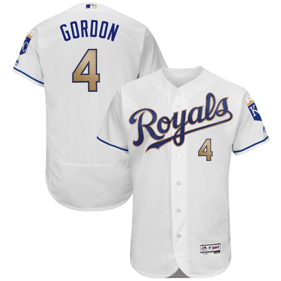 Alex Gordon Kansas City Royals Majestic 2017 Home Flex Base Authentic Jersey - White