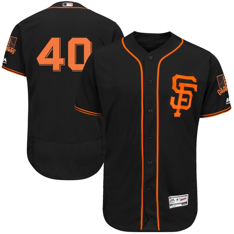 Madison Bumgarner San Francisco Giants Majestic Alternate 2017 Flex Base Authentic Collection Player Jersey - Black