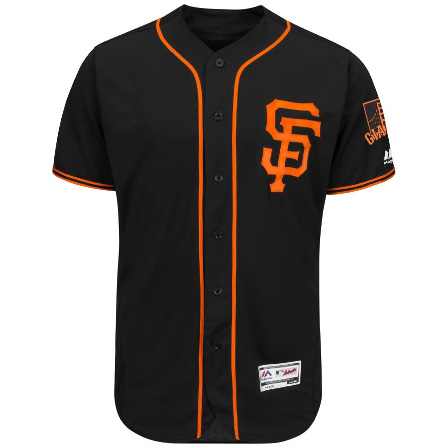 Madison Bumgarner San Francisco Giants Majestic Alternate 2017 Flex Base Authentic Collection Player Jersey - Black