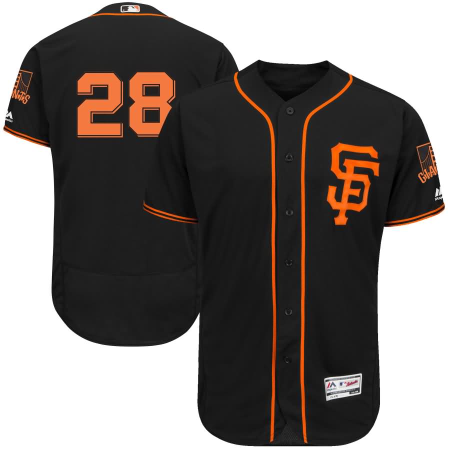 Buster Posey San Francisco Giants Majestic Alternate 2017 Flex Base Authentic Collection Player Jersey - Black