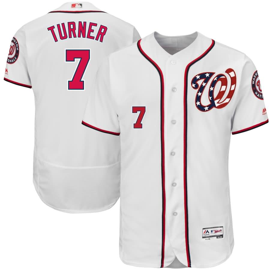 Trea Turner Washington Nationals Majestic 2017 Flex Base Authentic Jersey - White