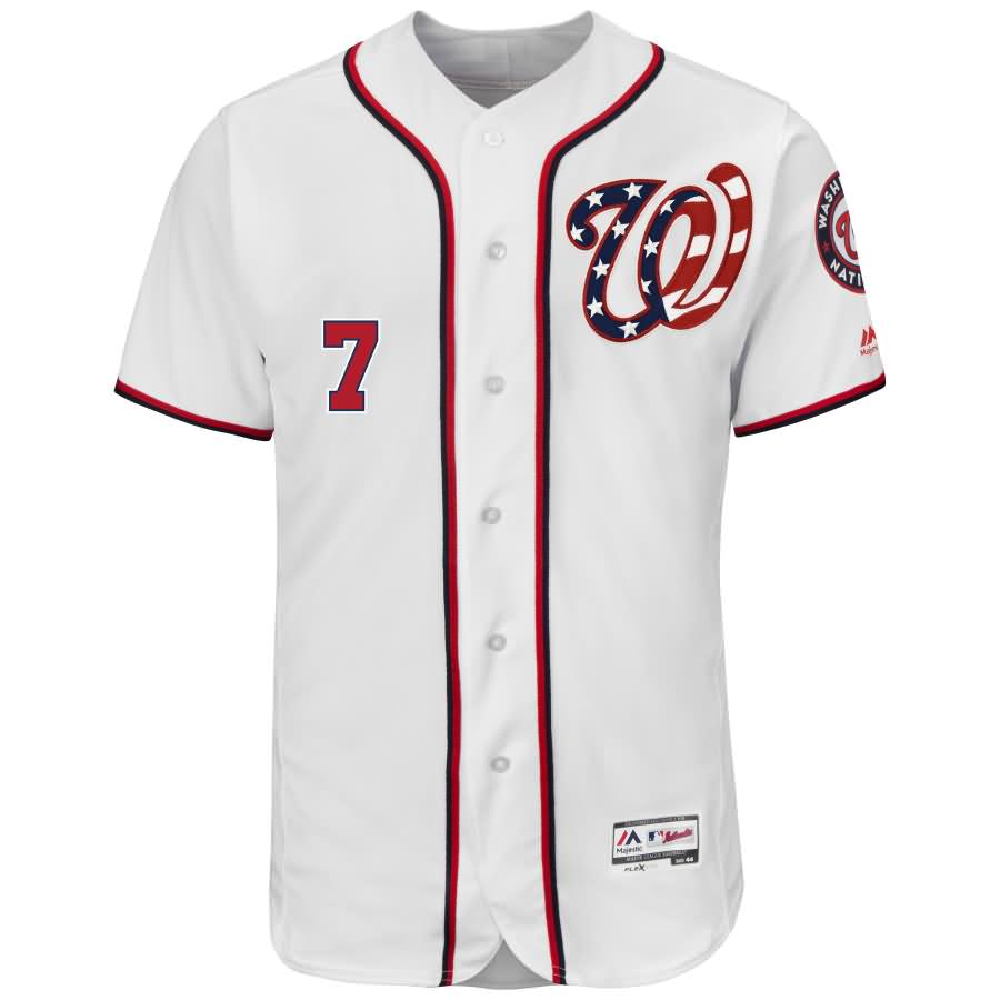 Trea Turner Washington Nationals Majestic 2017 Flex Base Authentic Jersey - White