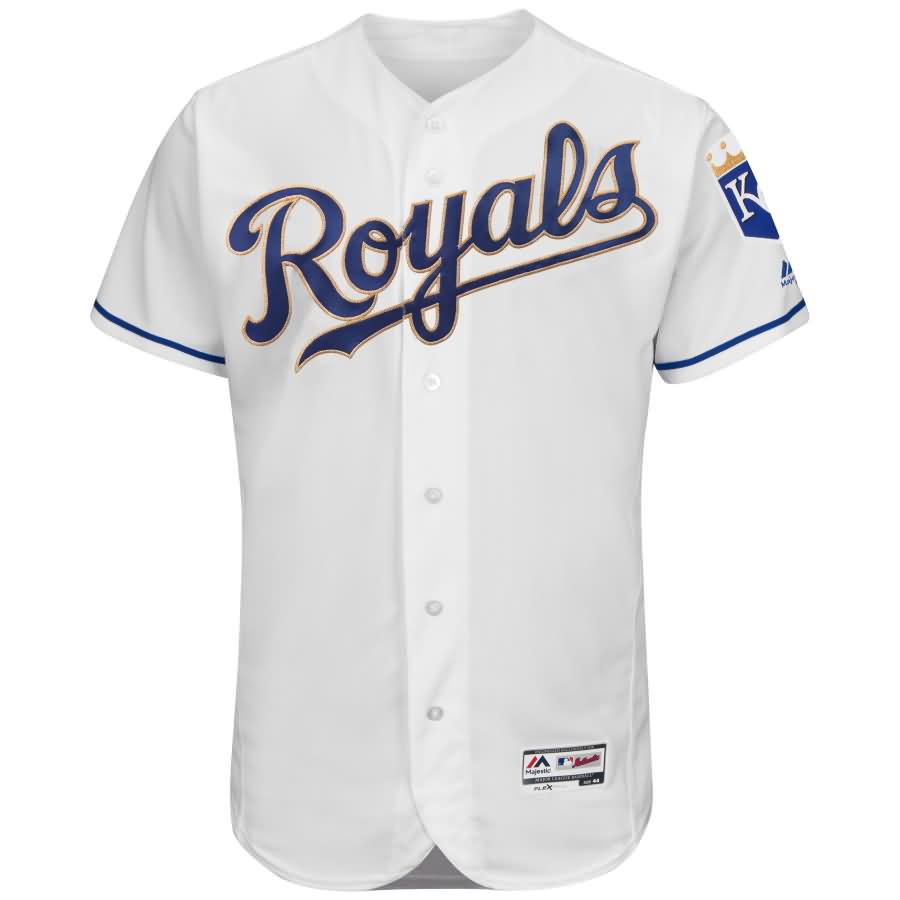 Kansas City Royals Majestic 2017 Home Flex Base Authentic Team Jersey - White