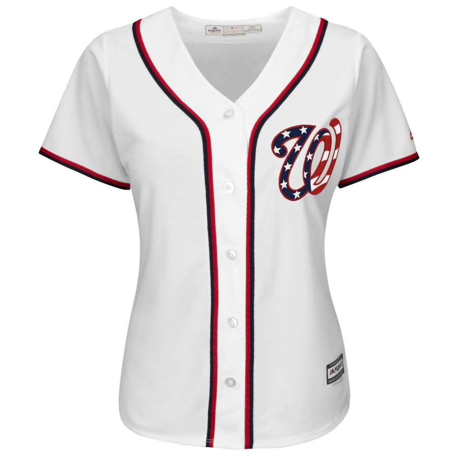 Washington Nationals Majestic Women's 2017 Cool Base Team Jersey - White