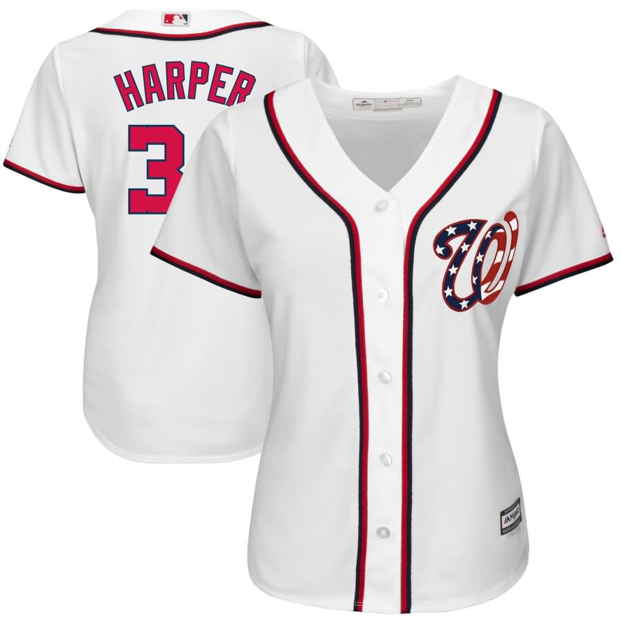 Bryce Harper Washington Nationals Majestic Women's 2017 Cool Base Jersey - White