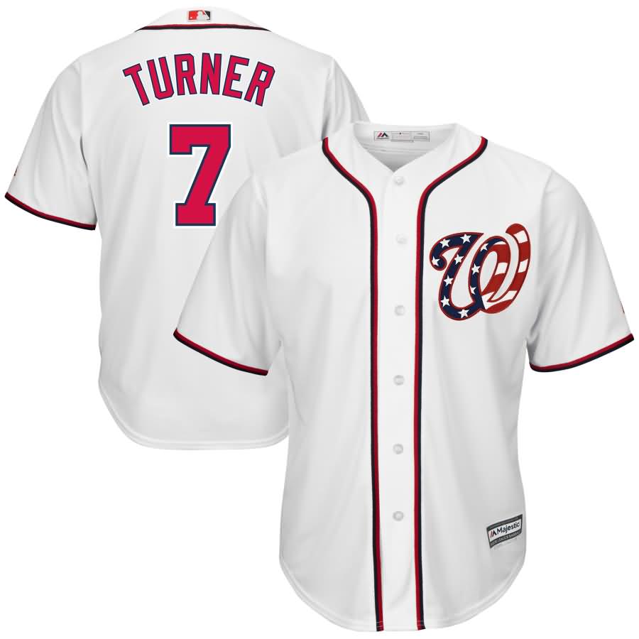 Trea Turner Washington Nationals Majestic 2017 Cool Base Jersey - White