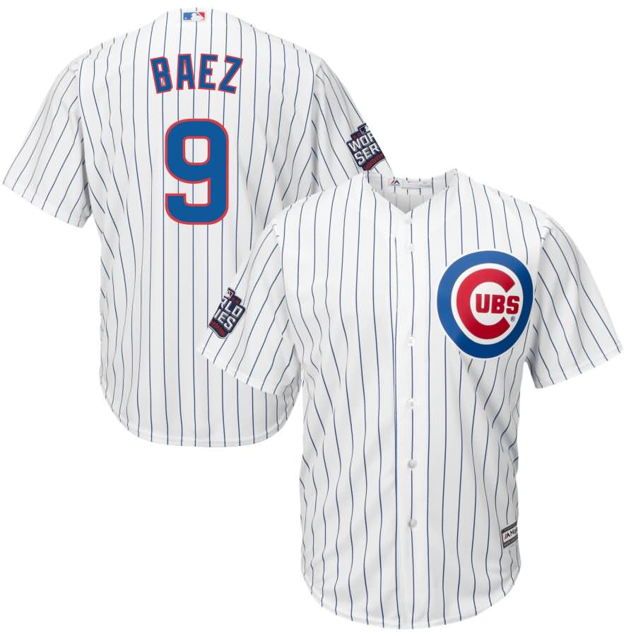 Javier Baez Chicago Cubs Majestic 2016 World Series Bound Home Cool Base Player Jersey - White