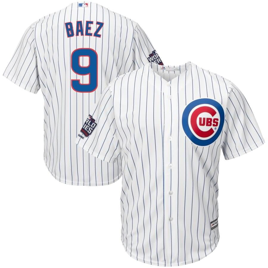 Javier Baez Chicago Cubs Majestic Home 2016 World Series Champions Cool Base Player Jersey - White