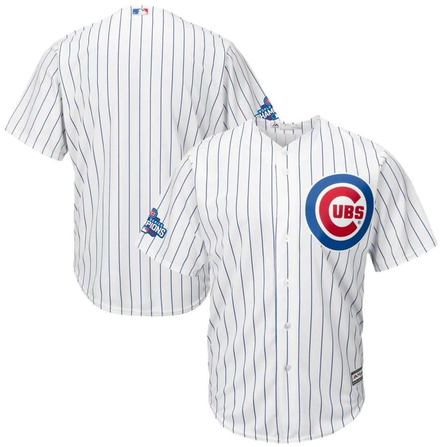 Chicago Cubs Majestic 2016 World Series Champions Home Team Logo Patch Team Jersey - White