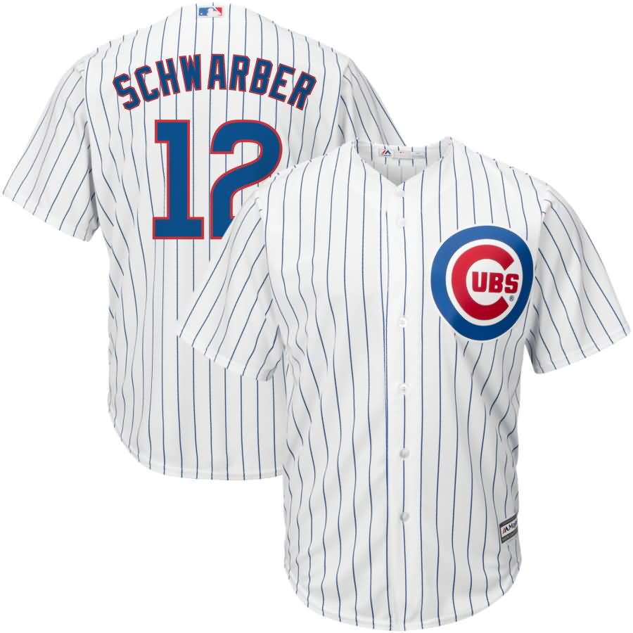 Kyle Schwarber Chicago Cubs Majestic Youth Home Official Cool Base Player Jersey - White