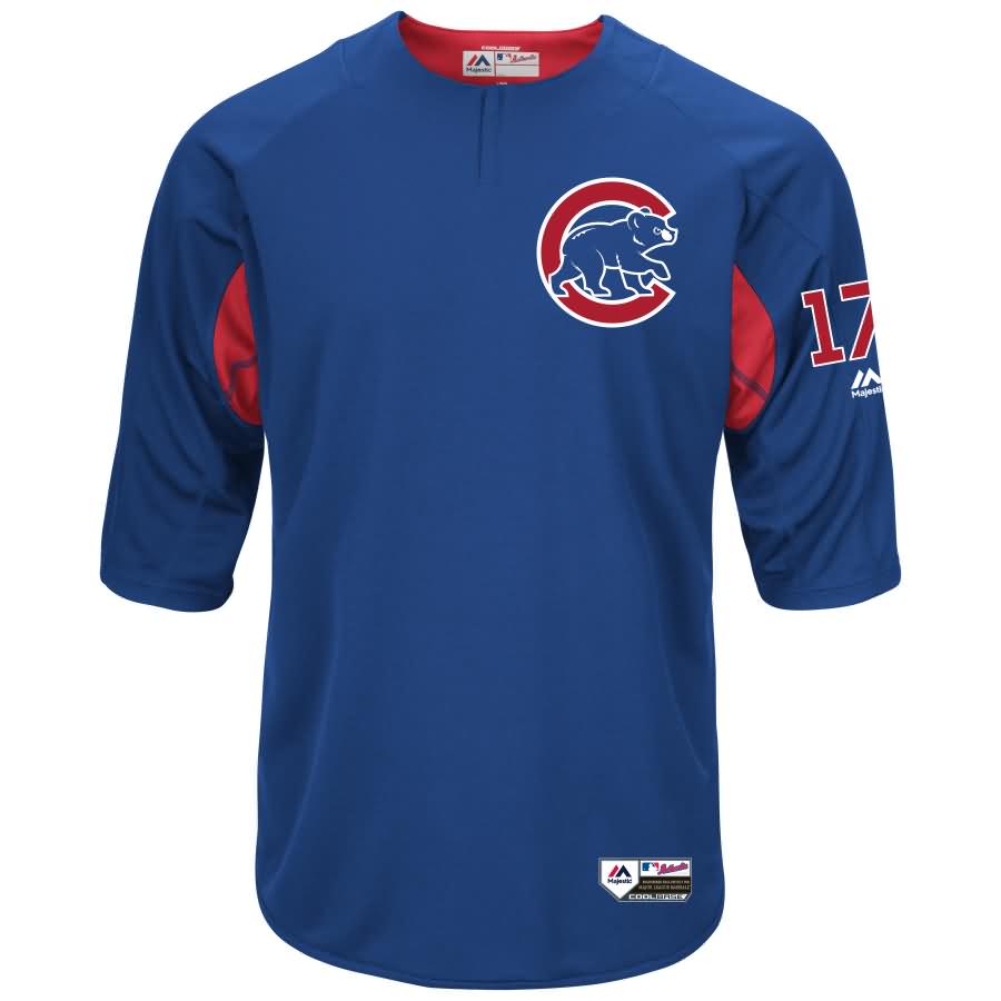 Kris Bryant Chicago Cubs Majestic Authentic Collection On-Field 3/4-Sleeve Player Batting Practice Jersey - Royal