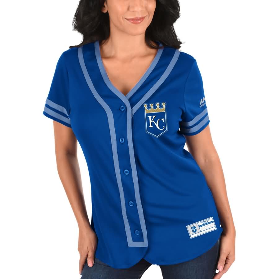 Eric Hosmer Kansas City Royals Majestic Women's Absolute Victory Fashion Player Jersey - Royal