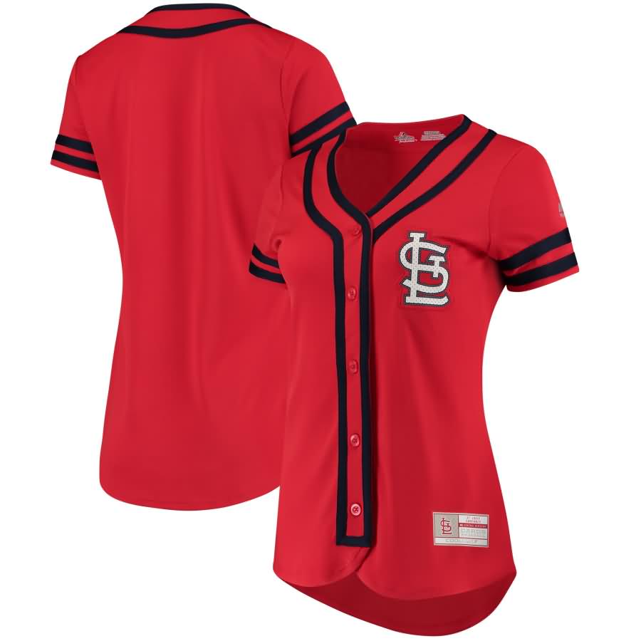 St. Louis Cardinals Majestic Women's Absolute Victory Fashion Team Jersey - Red/Navy