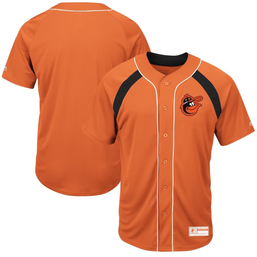 Baltimore Orioles Majestic Cooperstown Collection Peak Power Cool Base Fashion Jersey - Orange/Black