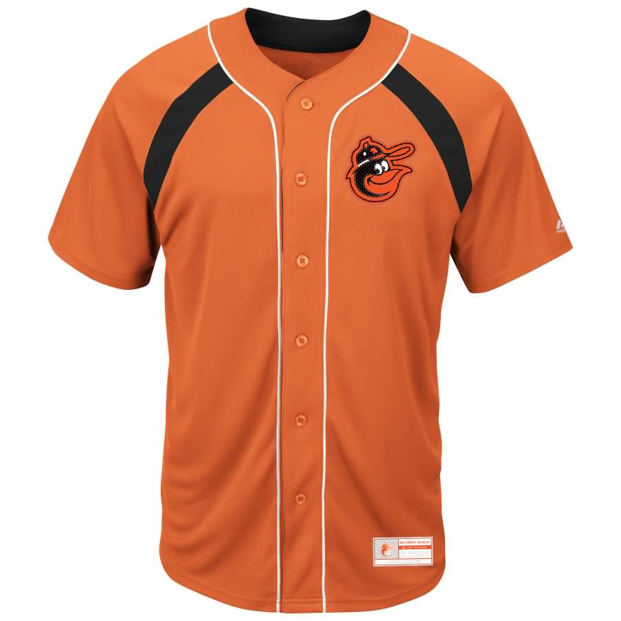 Baltimore Orioles Majestic Cooperstown Collection Peak Power Cool Base Fashion Jersey - Orange/Black