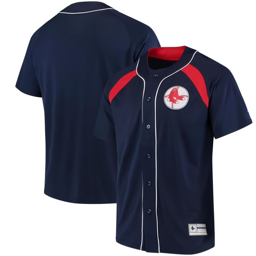 Boston Red Sox Majestic Cooperstown Collection Peak Power Fashion Jersey - Navy/Red