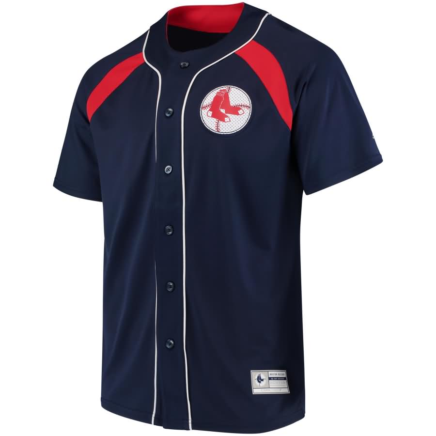 Boston Red Sox Majestic Cooperstown Collection Peak Power Fashion Jersey - Navy/Red