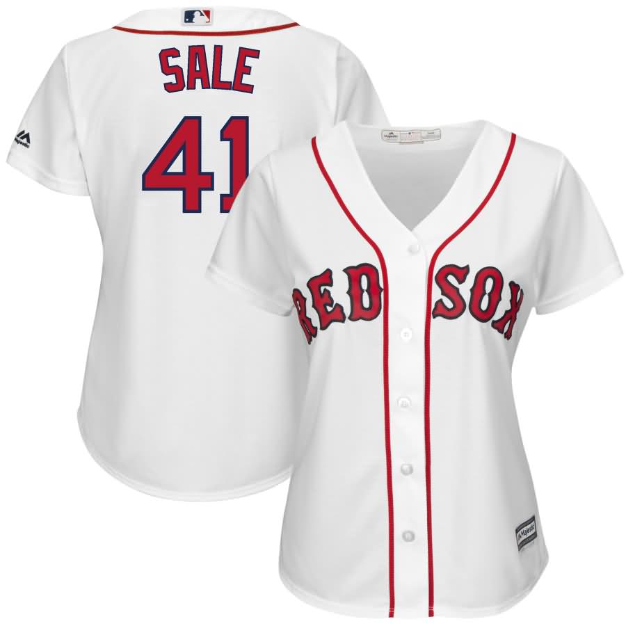 Chris Sale Boston Red Sox Majestic Women's Home Cool Base Jersey - White